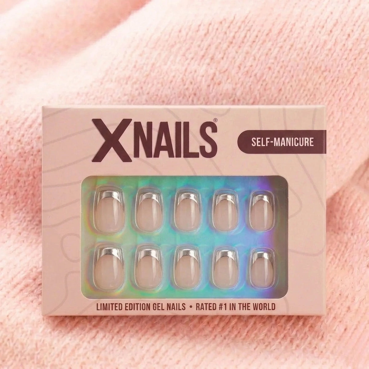 Fancy French press-on naglar i XNails self-manicure-box