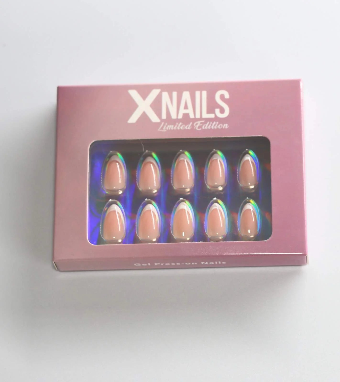 Stängd rosa XNails-ask